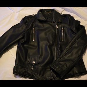 Jou Jou  faux leather Jacket  Great Condition XL